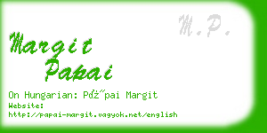 margit papai business card